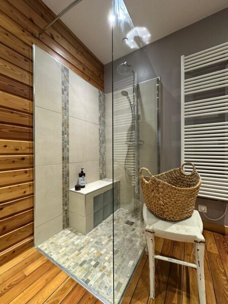 Salle de bain après travaux ambiance écolo
