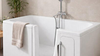 Douche aménagée ou porte de baignoire : quel est le bon choix pour vos vieux jours ?